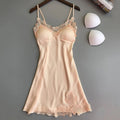 Silk Satin Nightdress for Women – Sexy Lace Sleepwear