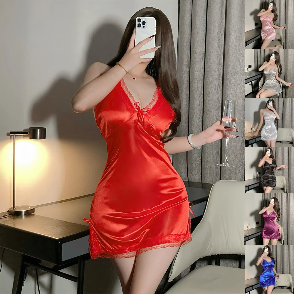 Silky Satin Nightdress – Soft & Elegant Sleepwear