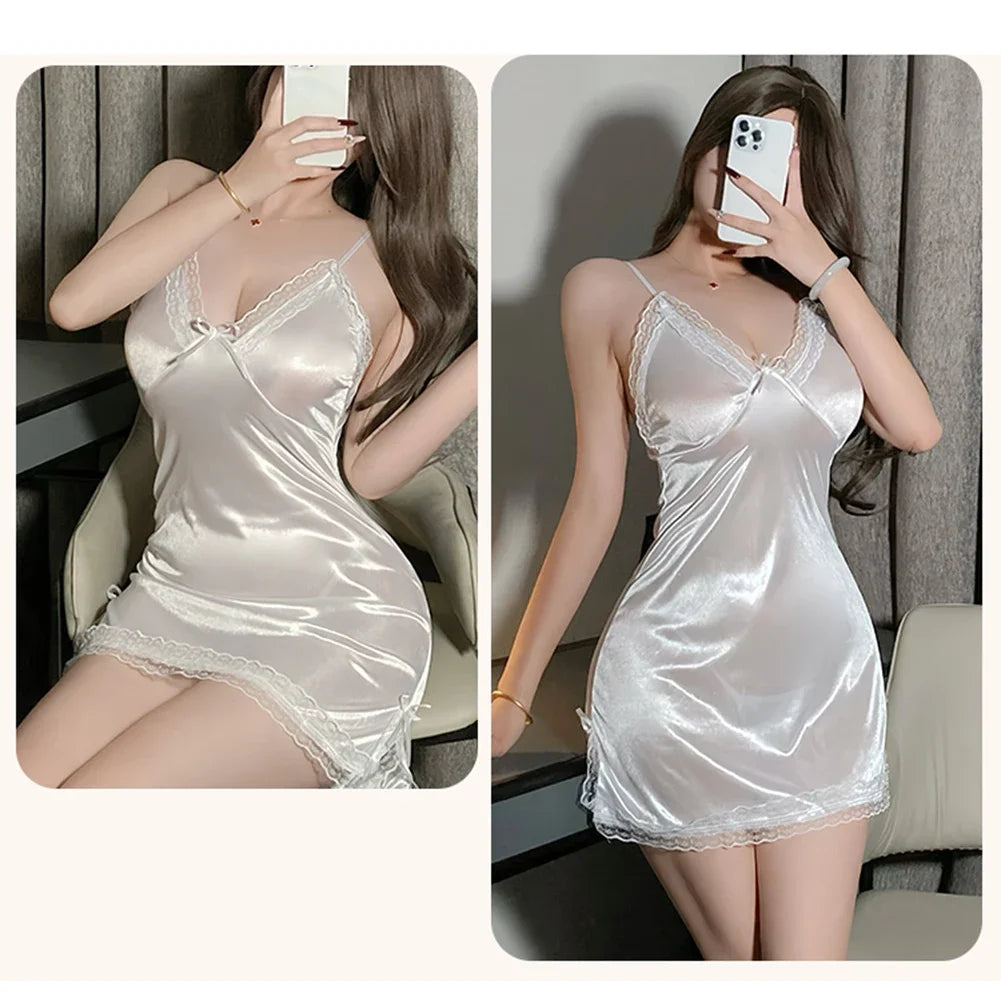 Silky Satin Nightdress – Soft & Elegant Sleepwear